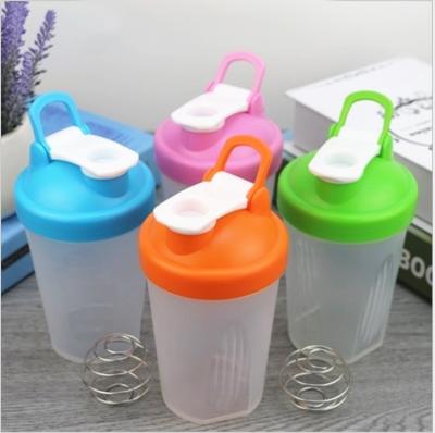 China Sustainable Easy To Clean Portable Sport Water Cup Gym Plastic Protein Shaker Bottle for sale