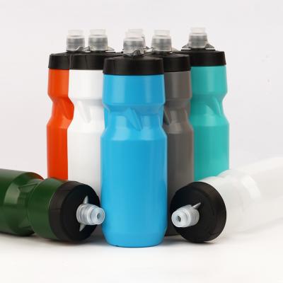 China Viable Custom Logo Silicone Travel Fitness Water Bottle Portable Gym Bottles for sale