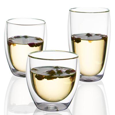 China Viable Creative Insulated Bubble Coffee Clear Wall Double Mug Glass Tea Cup for sale