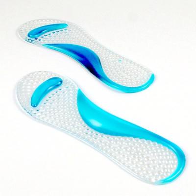 China 3/4 Gel Silicone Gel Women Shoes Insole For Relief Pain Pressure for sale