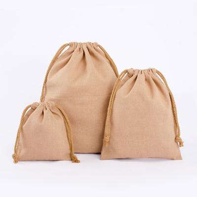 China 100% Eco-Friendly Degradable Canvas Drawstring Gift Bags Bolsas De Lona Compras Promocional Regalo 100% Santa Sack Christmas Tree Small For Toys for sale