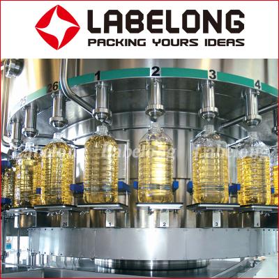 China máquina de embotellado automática del aceite de mesa de la botella de cristal 4L en venta