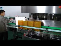 PET Plastic Bottle Filling Capping Labeling Machine For Sunflower Vegetable Palm Cooking Oil