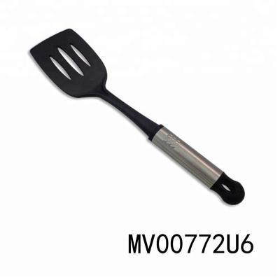 China AMAZON SUSTAINABLE HOT SALE HIGH QUALITY NYLON KITCHEN SLOTTED SPOON WITH S.S HANDLE for sale