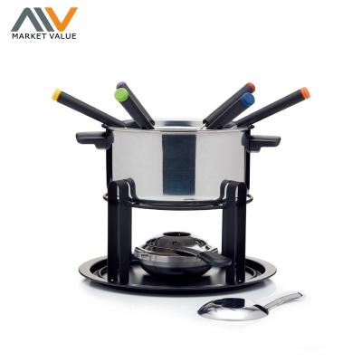 China Viable Temperature Controllable Cheese Fondue Pot Cheese Raclette Pot Hot Chocolate Pot for sale