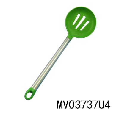 China HOT SELLING Sustainable S/S Handle Stainless Stell Nylon Strainer Kitchen Tools for sale