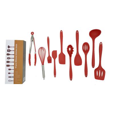 China 2022 Hot Viable Seller10pcs Kitchenware Professional Silicone Utensil Baking Set for sale