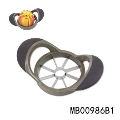 China Sustainable Stainless Steel Apple Cutter With Rubber Grip for sale