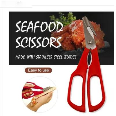 China ECO-FRIENDLY MARKETVALUE STAINLESS STEEL SEAFOOD KITCHEN SCISSORS FISH FLESH SCISSORS for sale