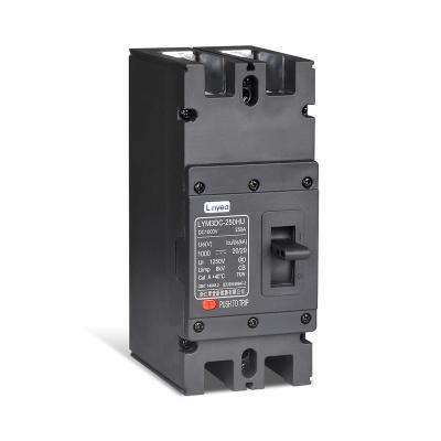 China Solar PV System 2P 1000V 63A 80A 100A 125A 160A 180A 200A DC Cast Case Circuit Breaker For Solar Panels for sale