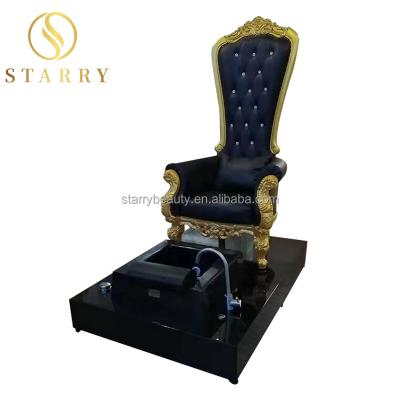 China Modern Nail Salon Furniture Nail Salon Furniture Package Luxury Nail Desk Table Foot Spa Massage Chairs Bowl Pink Pedicure Chair With Sink for sale