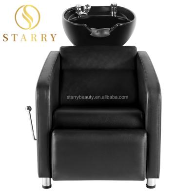 China Modern Shampoo Chair Salon Furniture Hairdressing Shampoo Bowl Chair Hair Wash Chair for sale