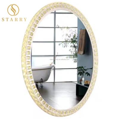 China Round lighted salon mirror led salon station mirror for sale for sale