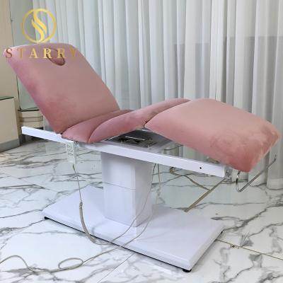 China Portable Hydraulic Wick Facial Bed Rose Facial Spa Bed for sale