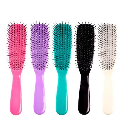 China Touch Detangler Home Soft Hair Brush - Scalp Brush / Grooming Brush Stimulates Hair Growth with Dual Length Soft Nylon Bristles for for sale