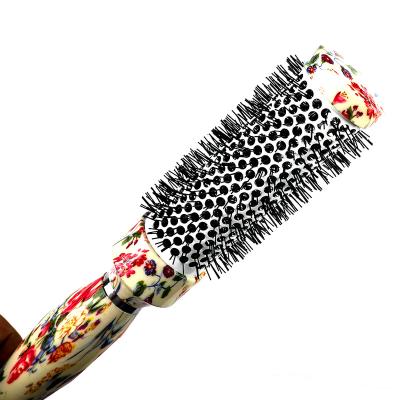 China Cushion Water Transfer Printing ABS Nylon Bristle Round Hair Brush 9616 Manufacture Supplier Custom for sale