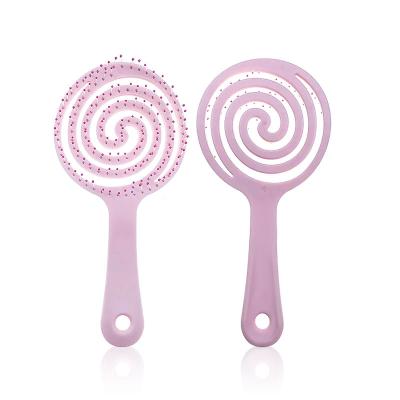 China Logo Massage Vent Flexible Detangling Custom Hair Brush for sale