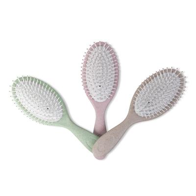 China Cushion Wheat Straw Cushion Feature Hair Brush Biofriendly Biodegradable Hair Brush for sale