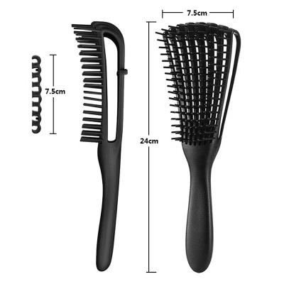 China Custom Logo Hair Detangling Brush Curly Hair Brush Massager Comb Professional Design Waterproof With Detangling Hair Combs for sale