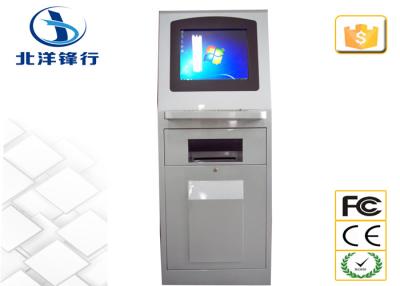 China Info LCD Self Service Printing Kiosk Coupon / Queue Kiosk With Ultra Big Roll Holder for sale