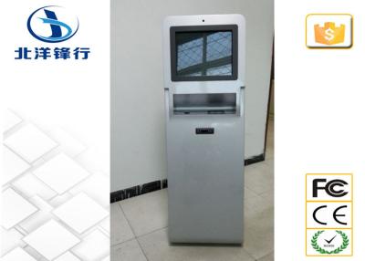 China Floor Standing IR / SAW Touch Screen Tourism / Rfid Card Reader Kiosk Machine for sale