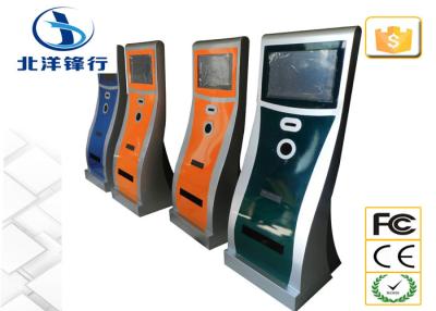 China Indoor Multimedia Internet Self Service Banking Kiosk Cash Payment Kiosk Stand for sale