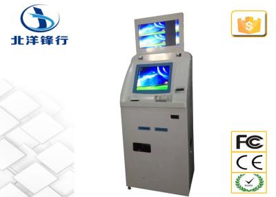 China /Innenbarzahlungs-Doppelschirm-Kiosk-Anschluss-Computer-Kiosk im Freien steht zu verkaufen