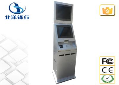 China Video / Picture Financial Services Kiosk Bill Payment Kiosks For Coin / Credit Card for sale