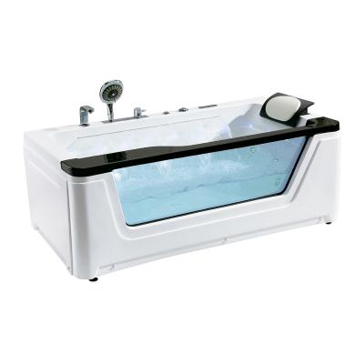 China Eco-friendly Material Electronic Bathroom Acrylic Whirlpool Massage Tub Comfy Soaking Bathtub For Relaxing for sale