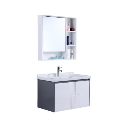 China Europe Style Environmental Friendly Wall Hung Modern Wooden Hand Wash Furniture Wood Cabinet Bathroom Vanity for sale