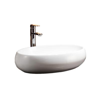 China Shampoo Sinks Ceramic WC Art Wash Basin Above Counter Bathroom Sink for sale