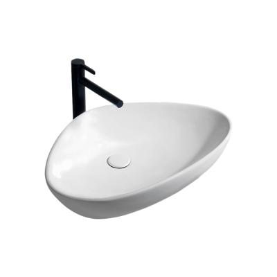 China Modern Bathroom Sink Top Countertop Ceramic Wash Basin for sale