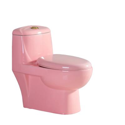 China 2020 Double-flow Wc Colorful Washdown One-piece Flushing Ceramic Multicolor Ceramic Sanitary Toilet for sale