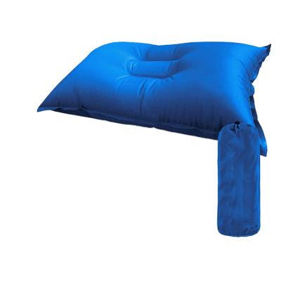 China Lightweight Inflatable Protable Camping Pillow Self Inflating Inflatable Foam and Air Compact Camp Pillow for Travel Airplane Camping for sale