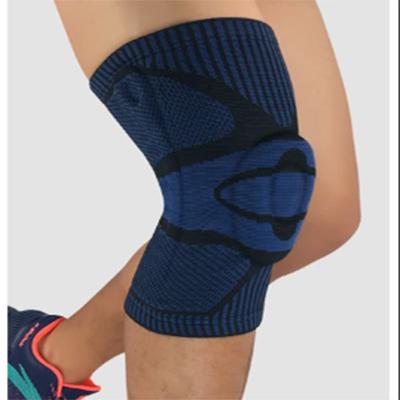 China Sports Shape Silica Gel Wholesale Kneecap Sports Pressure Support Patella Leg Cover Basketball Fitness Knitting Pad for sale