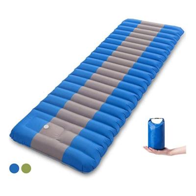 China Outdoor Inflatable Sleep Inflatable Ultralight Waterproof Custom Pad Travel Folding Bed Travel Air Folding Bed PVC TPU Inflatable Yoga Mat for sale