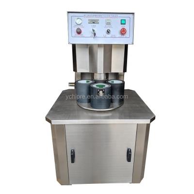 China Automatic Food Machine Glass Jars Vacuum Rotary Capper Pneumatic Rotary Capping Equipment For Sauce Container Food for sale