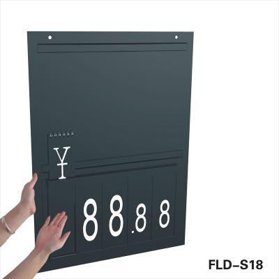 China Durable Supermarket 2 Sided Double-column Number Flip Chart For Promotion for sale