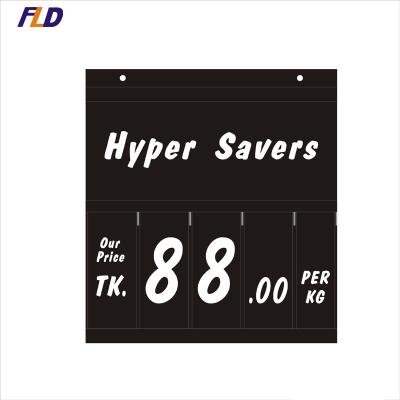 China Supermarket Price List Panel Supermarket Promotion and Price Tag 280x305mm for sale