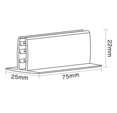 China Free Sample POP/POS Retail Promotion Durable Clear Handle Sign Holder Tag Holders for sale