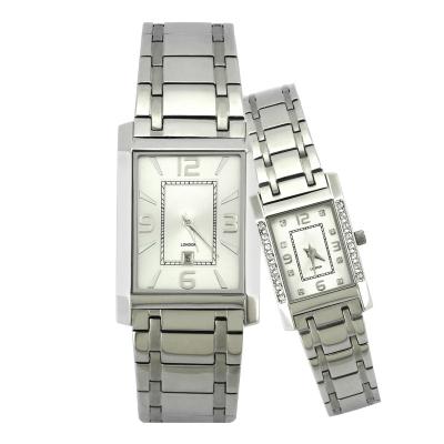 China Automatic Stainless Steel Hot Sale Quartz Watch Slim Date Lover Watch for sale