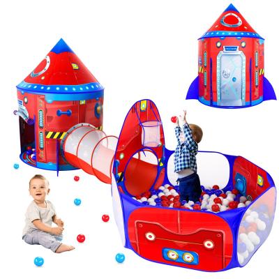 China Soft Ball Pit Tent Kids Toy 3 Pcs Kids Tunnel For Toddlers Jump Up Play Tunnel Tent For Babies Toys For Children for sale