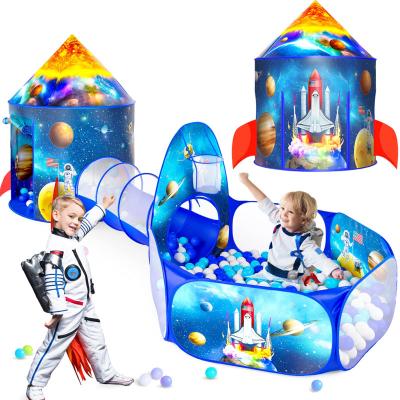 China Soft Ball Pit Tent Kids Toy 3 Pcs Kids Tunnel For Toddlers Jump Up Play Tunnel Tent For Babies Toys For Children for sale