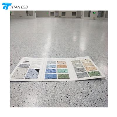 China Modern PVC Plastic Antistatic Flooring Roll ESD Vinyl Sheet for sale