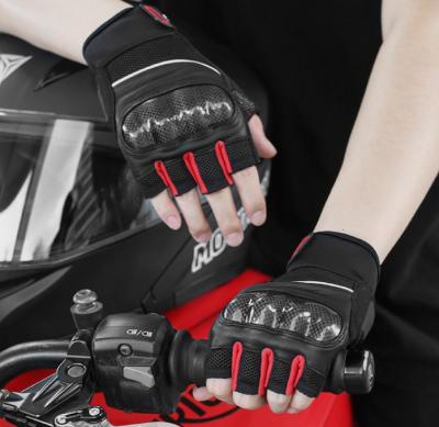 China Half anti-slip refers to spring/summer/fall off-road cycling and half refers to outdoor hard shell motorcycle gloves for sale