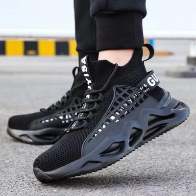 China Summer Men's Bottom Breathable Non-slip Steel Head Protection Outdoor Work Shoes Anti-Static for sale