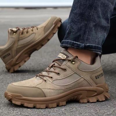 China Summer Men's Bottom Breathable Non-slip Steel Head Protection Outdoor Work Shoes Anti-Static for sale