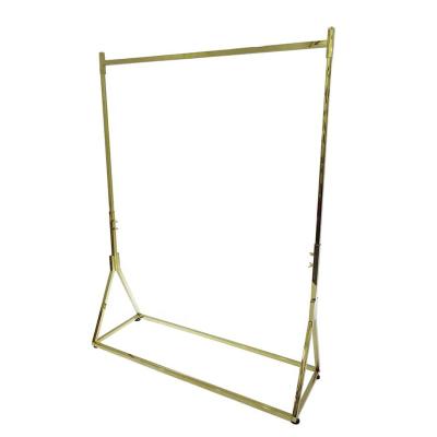 China Display Racks Luxury Design Stainless Steel Clothing Store Furniture Clothing Store Display Shelves for sale