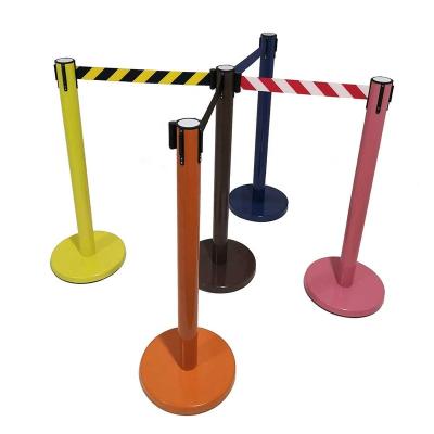 China Wholesale Multi-application Crowd Control Bracket Factory Retractable Belt Barrier Post For Bank Crowd Control for sale