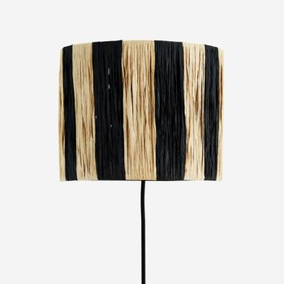 China Designer Customize 2021 Pcs Etching Raffia Grass Vintage Lampshade Floor Ceiling Table Lamp Shade Natural Handmade Lighting Raffia for sale